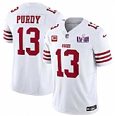 Men & Women & Youth San Francisco 49ers #13 Brock Purdy White 2024 F.U.S.E. Super Bowl LVIII Patch And 1-star C Patch Vapor Untouchable Limited Jersey,baseball caps,new era cap wholesale,wholesale hats